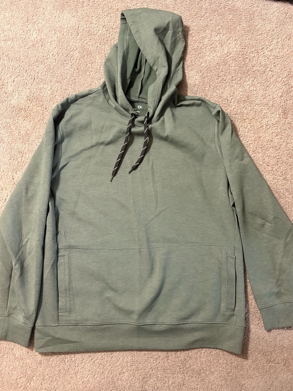 GAP Men's Olive Hooded Pullover Sweatshirt